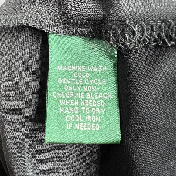 LAUREN Ralph Lauren Brown & Purple Leopard V-Neck 3/4 Sleeve Ruched Dress Sz 10 - Picture 10 of 11